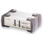 Aten CS-1732 KVM přepínač 2-port KVMP USB+PS/2, usb hub, audio, 1.2m kabely – Zboží Živě