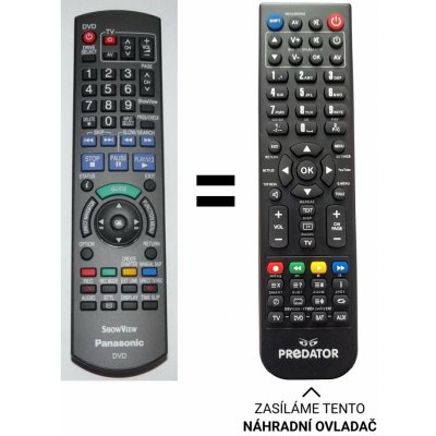 Dálkový ovladač Predátor Panasonic N2QAYB000129 DMR-EX77, DMR-EX87 – Hledejceny.cz