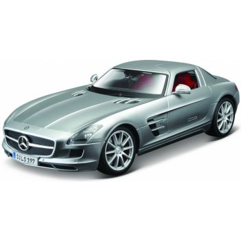 Maisto Mercedes Benz SLS AMG stříbrná 1:18