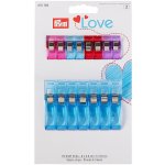 PRYM Klipy na látky, 2,6 + 5,5 cm, 15 ks, různé barvy – Zboží Dáma