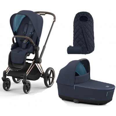 Cybex Priam 4.0 Kombinovaný Conscious Green Leaf Eco Dark Navy 2023 – Zboží Mobilmania