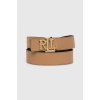 Pásek Ralph Lauren Oboustranný kožený pásek Lauren dámský zelená 412912040