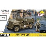 COBI 3133 World War II Americký ozbrojený terénní automobil Jeep Willys MB – Hledejceny.cz