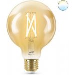 WiZ LED filament amber žárovka E27 G95 7W 640lm 2000-5000K IP20, stmívatelná – Zboží Živě