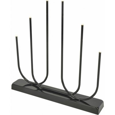 Emos Elektrický svícen, napájení: bateriové, černý 1550000170 – Zboží Dáma