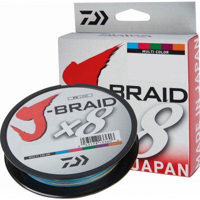 Daiwa Šňůra J-Braid Multi Color 300m 0,13mm 8kg – Zboží Dáma