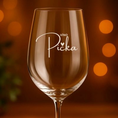 Ahome CZ Čirá sklenice na víno Víno Pička 450 ml – Zboží Mobilmania