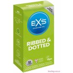 EXS Comfy Fit Ribbed and Dotted Condoms 12 ks – Zboží Dáma
