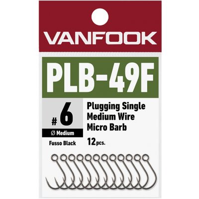 Vanfook PLB-49F Plugging Single Medium Wire Micro Barb vel.10 12 ks – Zboží Mobilmania
