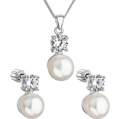 Evolution Group Pavona Sada šperků se zirkony a perlami Pavona 29002.1 bílá – Sleviste.cz