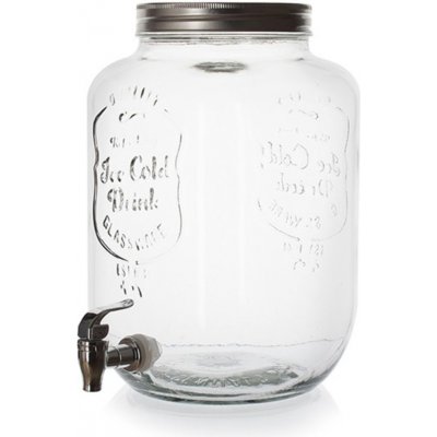 M.A.T. Láhev skleněná s kohoutkem 8000 ml kovové víčko – Zbozi.Blesk.cz