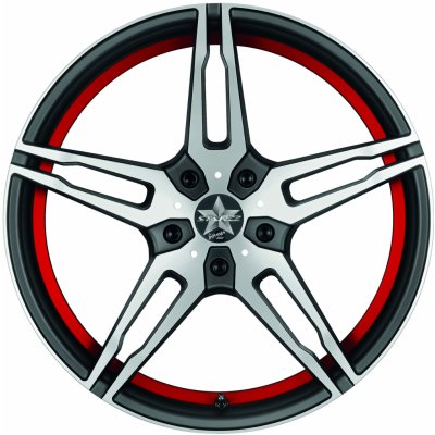 Barracuda Starzz 8x18 5x112 ET45 black polished trim red – Hledejceny.cz