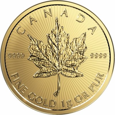 The Royal Canadian Mint Maple Leaf Zlatá mince 1 g – Sleviste.cz