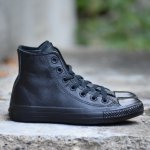 Converse Chuck Taylor All Star Leather Hi 135251/Black Monochrome – Hledejceny.cz