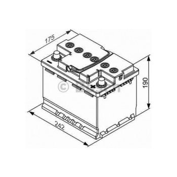 Bosch S5A 12V 60Ah 680A 0 092 S5A 050