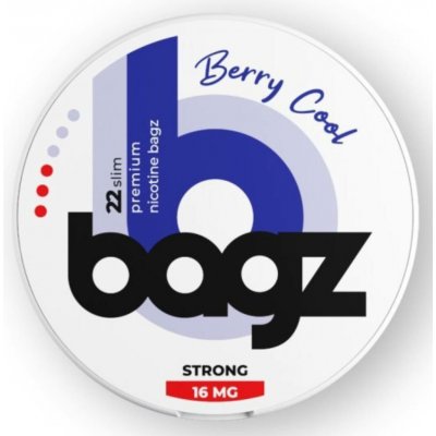 Bagz BERRY COOL Chladivé bobule 16 mg 22 sáčků – Sleviste.cz