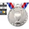 Medaile MD8 stříbro s trikolórou