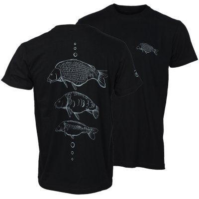 Giants Fishing tričko Tři Kapři černé – Zboží Dáma
