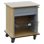 DEXTER 23 TRANSPARENT vozík boxový, roletový, nízký, 880x780x620 mm, javor horský – Hledejceny.cz