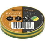 Emos F61515 páska izolační PVC 15 mm x 10 m zeleno-žlutá – Sleviste.cz
