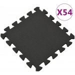 vidaXL Podlahové rohože 54 ks 4,86 m² EVA pěna černá – Zboží Mobilmania