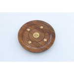 Mani Bhadra Stojánek na vonné tyčinky Buddha dřevěný 28 cm – Zboží Mobilmania