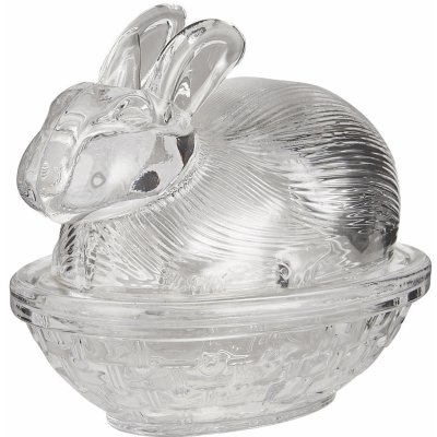IB LAURSEN Velikonoční dekorace Easter Bunny Glass, čirá barva, sklo – Sleviste.cz