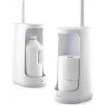 JOSEPH JOSEPH Silikonová WC štětka s úložným prostorem Flex Store bílá modrá – Zboží Mobilmania