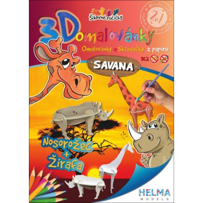 3D omalovánky A4 SET Savana – Hledejceny.cz