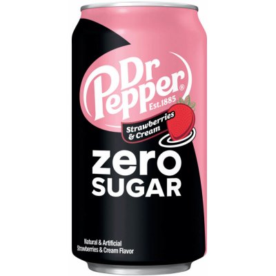 Dr Pepper Strawberries & Cream Zero Sugar 355 ml – Zboží Dáma