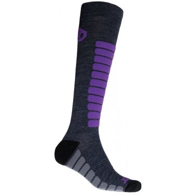 Sensor ponožky Zero Merino šedá/fialová – Zboží Mobilmania