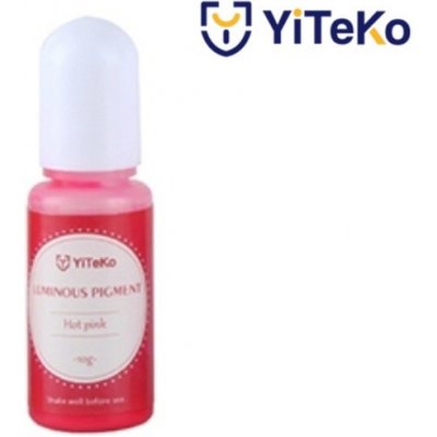 YiTeKo Svítící pigment do pryskyřice 18 teplá růžová 10 ml
