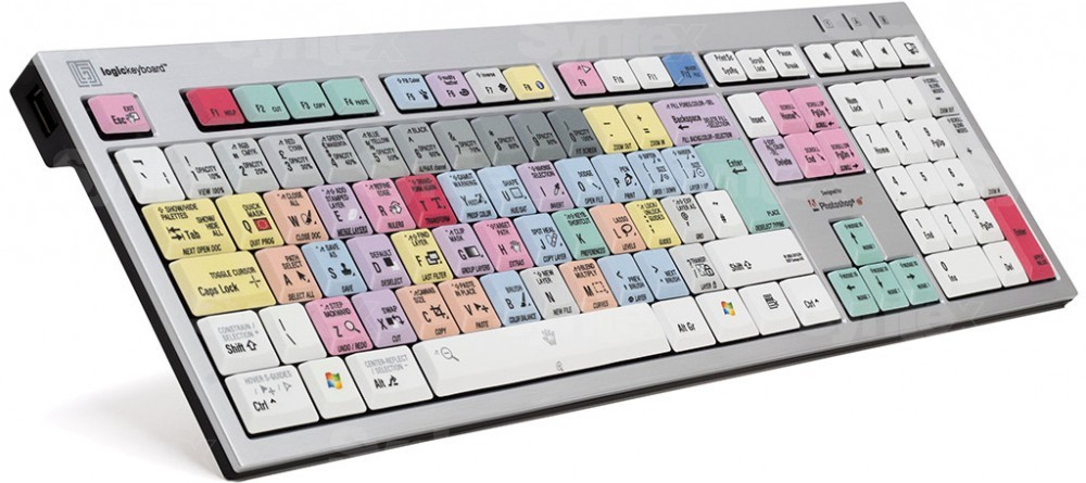 Logic Keyboard Adobe PhotoShop CC PC Slim Line UK