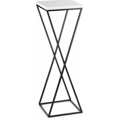 DekorStyle Stojan na květiny LOFT 40 cm černý – Zboží Dáma