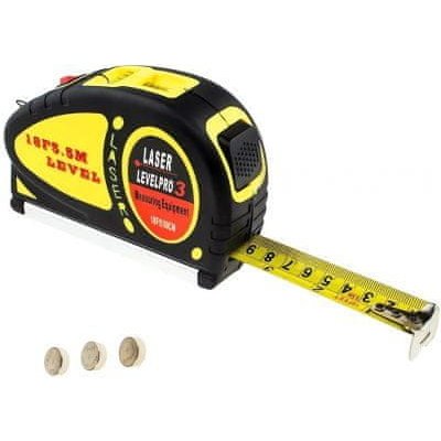 Pronett XJ4871 LevelPro3 se zabudovaným metrem 550 cm – HobbyKompas.cz