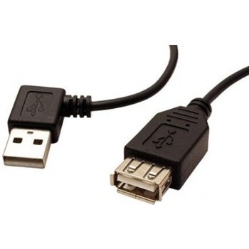 Goobay 95701 USB 2.0 prodlužovací A-A, M-F, lomený vpravo, 15cm