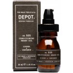 Depot NO.505 conditioning beard oil ginger & cardamom kůže a dřevo 30 ml – Zboží Mobilmania