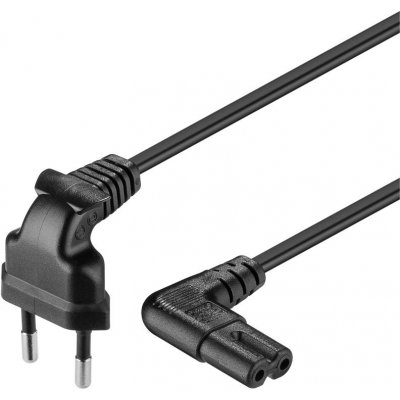 PremiumCord Kabel síťový 230V k magnetofonu se zahnutými konektory 5m - kpspm5-90 – Zboží Mobilmania