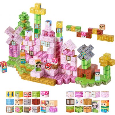 SucceBuy Magnetické kostky Hrad pro Princezny 100 Ks – Hledejceny.cz