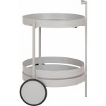 House Nordic Barový vozík kovový matný šedý na kolečkách 2 police 42x61 cm Beja – Zboží Dáma