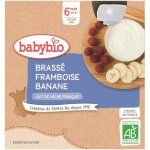 BABYBIO Mléčný dezert malina banán 4 x 85 g – Zboží Mobilmania