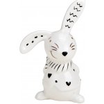 Textilomanie Keramický zajíček BUNNY BACK 10 cm bílý – Hledejceny.cz