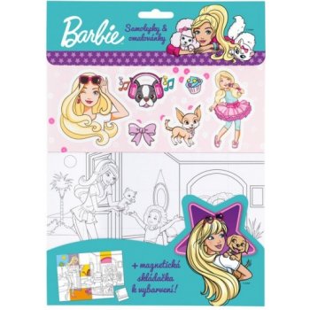 Barbie Omalovánky magnetky samolepky