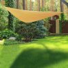 Sluneční a stínicí plachta zahrada-XL HI 3 x 3 m béžová