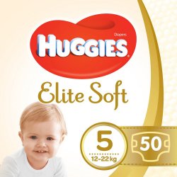 HUGGIES Elite Soft 5 15-22 kg 50 ks