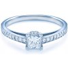Prsteny Savicki zásnubní prsten bílé zlato diamant 6864