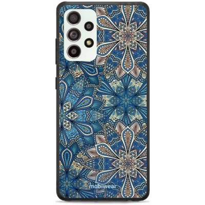 Pouzdro Mobiwear Glossy Samsung Galaxy A52S 5G - G038G - Modré mandala květy