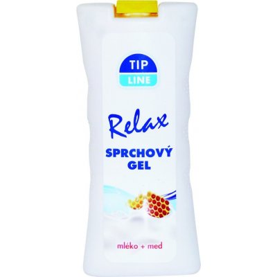 Tip Line Relax sprchový gel Mléko a med 500 ml – Zboží Mobilmania