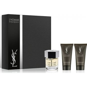 Yves Saint Laurent L'Homme EDT 100 ml + balzám po holení 50 ml + sprchový gel 50 ml dárková sada