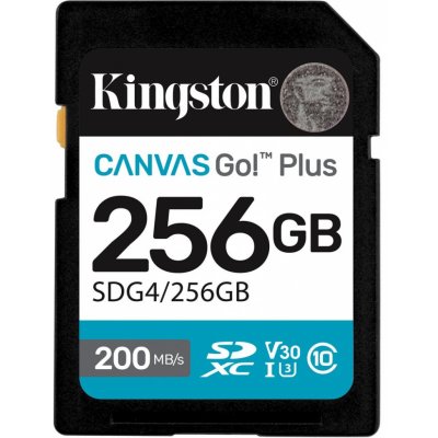 Kingston SDXC 256GB Canvas Go Plus SDG4/256GB – Zbozi.Blesk.cz